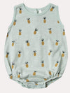 Rylie & Cru Girls' Pineapples Bubble Onesie