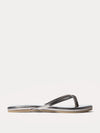 Yosi Samra Rivington Roee Metallic Leather Flip Flop