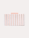 Like Dreams Pink Stripe Clutc