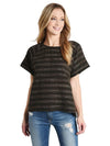 Ellison  Woven Striped Top