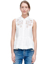 Rebecca Taylor Sleeveless Poplin Top