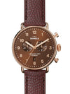 Shinola Canfield 3H 43MM Oxblood Watch