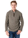 Saint Bernard Ribbed Zip Mock Sweater