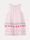 Hatley Girls' Tropical Stipes Layered Dress