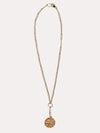 Annie O'Grady Designs Gold Vermiel Chain With Lion Pendant