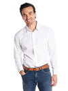Mizzen + Main Stockon Blue Label Solid White Shirt