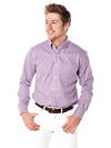 Peter Millar Men's Nanoluxe Twill Check Long Sleeve Shirt