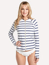 Mott 50 Women's Wynn Swim Full Zip Mock Collar