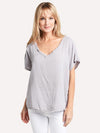 Dylan Gauze V Neck Top