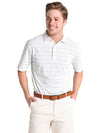 Peter Millar Men's Potter Stipe Stretch Mesh Polo
