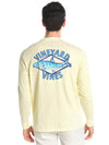 Vineyard Vines Men's Long Sleeve Bonefish Diamond Pocket Tee