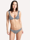 Tory Burch Classic Stripe Flounce String Top