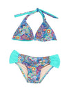 Squirtini Girls' Reversible Mackenzie Top And Bottom Bikini