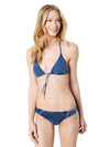 Seafolly Women's Deja Blue Slide Triangle Bikini Top