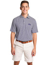 Peter Millar Men's Touchdown Stripe Stretch Mesh Jersey Polo