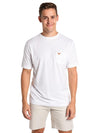 Peter Millar Men's Colleigate Seaside Washed Crew With Pocket