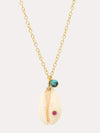 Tai Cowrie Shell Necklace with CZ Embellishment