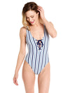 Splendid Mills Tie Dye Stripe Reversible One Piece