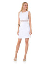 Sail to Sable Poly Crepe Lace Dress White