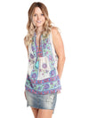 Alicia Bell Tunic Tank Top With Tassels