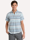 The Normal Brand Men's Freshwater Indigo Short Sleeve Button Down Shirt