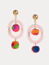 Neely Phelan Orbit Pom Pom Drop Earrings