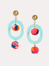 Neely Phelan Orbit Pom Pom Drop Earrings