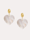 Neely Phelan Mother of Pearl Hear Drop Earrings