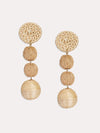 Neely Phelan Rattan Bon Bon Drop Earrings