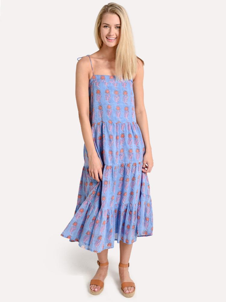 Oliphant Strappy Tie Midi Dress