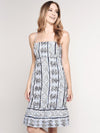 Sail to Sable Spaghetti Strap Ruffle Hem Dress