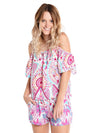 Tyche Cold Shoulder Print Top
