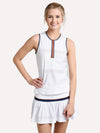 L'Etoile Sport Zip Front Tank