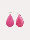 Parker and Hyde Cowhide Teardrop Earrings