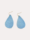 Parker and Hyde Cowhide Teardrop Earrings