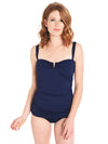 Tommy Bahama Women's Pearl V-Front Side-Shirred Over-The-Shoulder Tankini