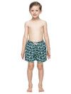 Tom & Teddy Boys' Green Turtles Swim Trunks