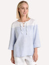 Tommy Bahama Crystaline Waters Lace-up Top