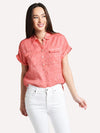 Tommy Bahama Women's Sea Spray Short-Sleeve Linen Shirt