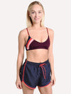 The Upside Women's Maroon Retro Zoe Bra