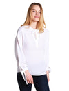 Vince Tie Front Poet Blouse