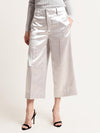 Vince Metallic Satin Crop Wide Pant