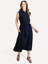 Vince Rolled Sleeve Shirt Dress