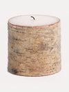 Zodax North Star Frosted Bead Birchwood Candle 4x4