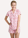 Roller Rabbit Women's Batik Bunny Polo Pajama Set