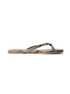 Yosi Samra Serpent Printed Leather Flip Flop