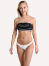 Solid & Striped The Bella Black Pinstriped Bikini Top