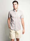 Grayers Blue Palm Lead Summer Plain Weave Shirt