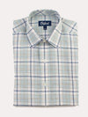 Oxford Glenwood Plaid Linen Spread Collar Sport Shirt