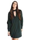 DO+BE Front Keyhole Long Sleeve Dress